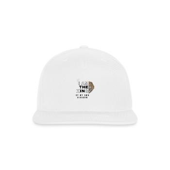 I am the king - Snapback Baseball Cap - white - Front
