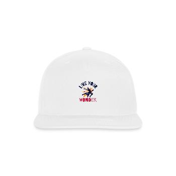 Punk: Live your wonder - Snapback Baseball Cap - white - Front