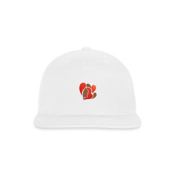 Trending Love Design - Snapback Baseball Cap - white - Front