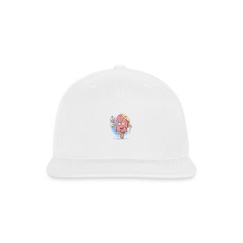 Ice cream - Snapback Baseball Cap - white - Front