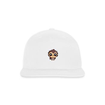 Cute baby owl kawaii illustration - Snapback Baseball Cap - white - Front
