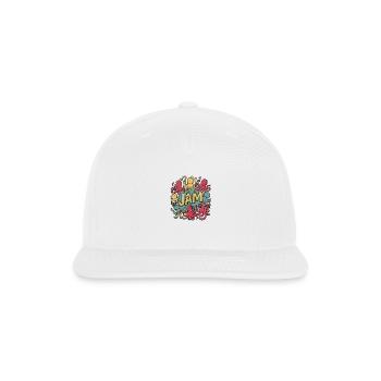 Octopus Jam - Snapback Baseball Cap - white - Front