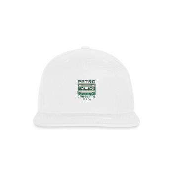 Retro cassette tape - Snapback Baseball Cap - white - Front