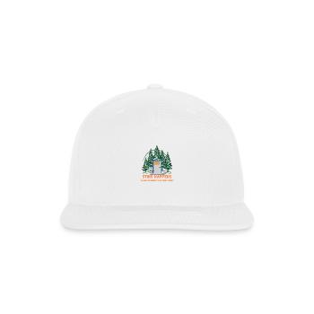 Stink Happens, Thank Goodness for Pine Trees - Snapback Baseball Cap - white - Front