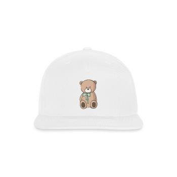 Teddy Bear - Snapback Baseball Cap - white - Front