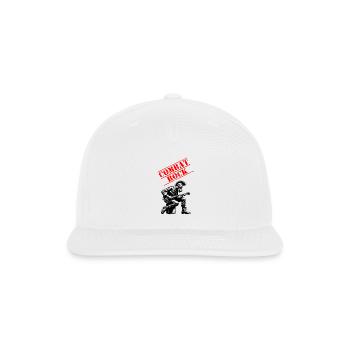 Funny combat rock punk soldier t shirt 2 - Snapback Baseball Cap - white - Front