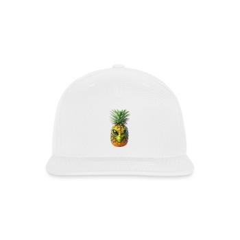 Alien Pineapple - Snapback Baseball Cap - white - Front