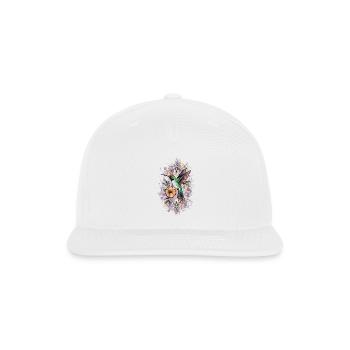 Colorful Hummingbird Bird for Ornithologist - Snapback Baseball Cap - white - Front