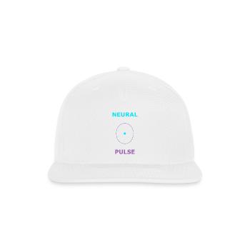 Neural Pulse AI Machine Learning Design - Snapback Baseball Cap - white - Front