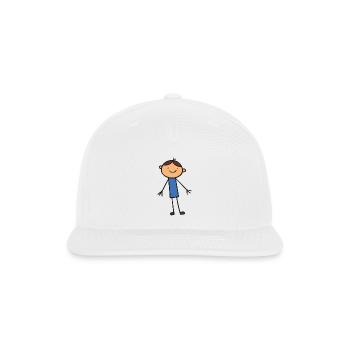 Child cartoon design - Snapback Baseball Cap - white - Front