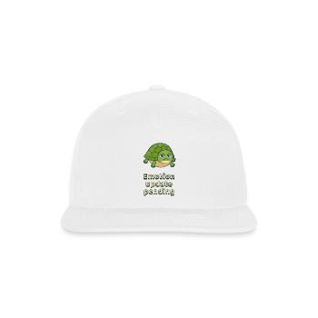 Turtle Mood Update Pending - Snapback Baseball Cap - white - Front
