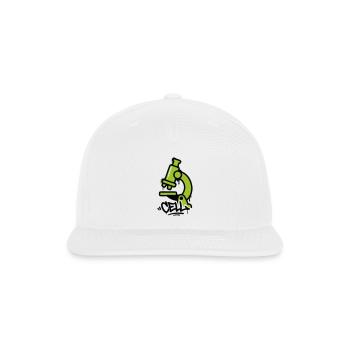 Cell Microscope Graffiti - Snapback Baseball Cap - white - Front
