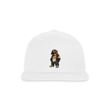 Bear Life Retro 1990s Legend Tee - Snapback Baseball Cap - white - Front