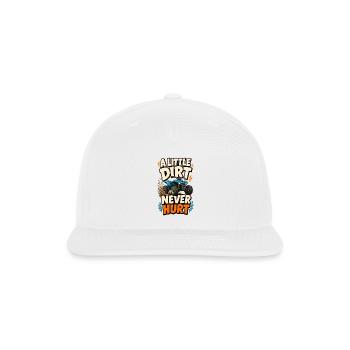 Dirt Trail Warrior ATV - Snapback Baseball Cap - white - Front