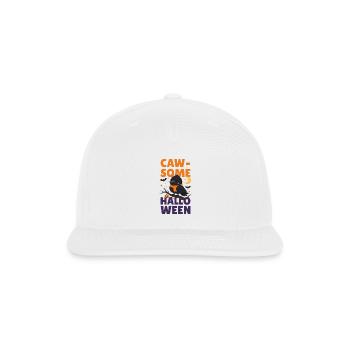 Raven Scarf - Snapback Baseball Cap - white - Front