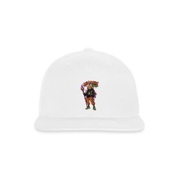 Halloween Legend Pumpkin Head Streetwear - Snapback Baseball Cap - white - Front