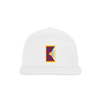 Tibet flag phone case - Snapback Baseball Cap - white - Front
