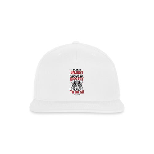 Unjust Laws for Light Colors - Snapback Baseball Cap