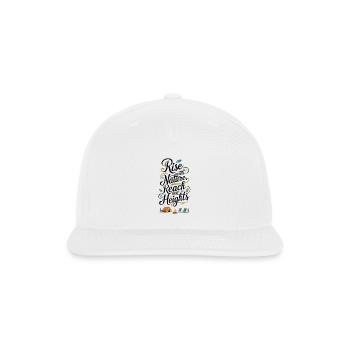 Rise with Nature, Reach New Heights - Snapback Baseball Cap - white - Front