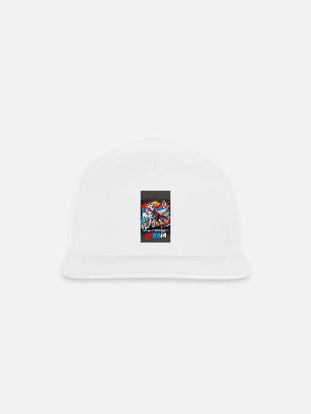 Serbia wolf national flag design - Snapback Baseball Cap - white