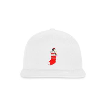 Christmas Socks - Snapback Baseball Cap - white - Front