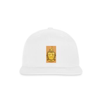 Funny Buddha expression with a disgusted face - Snapback Baseball Cap - white - Front