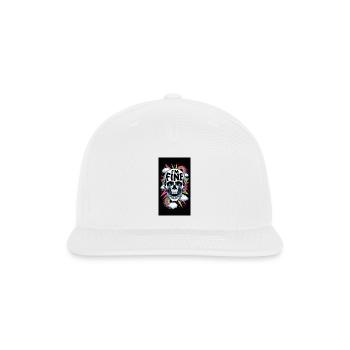 I’m Fine Skull Neon Pop Art - Snapback Baseball Cap - white - Front