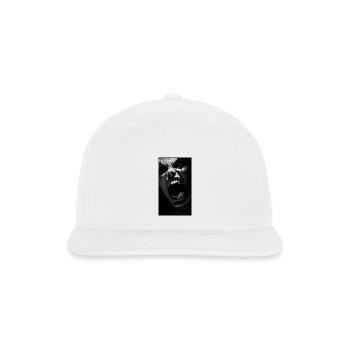 Screaming Fang Horror Portrait - Snapback Baseball Cap - white - Front
