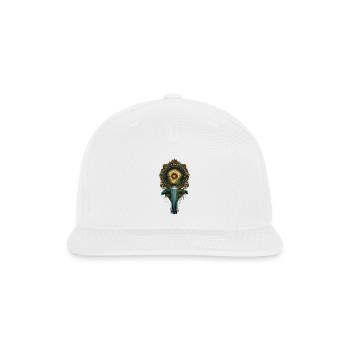 Golden Sun portal  - Snapback Baseball Cap - white - Front