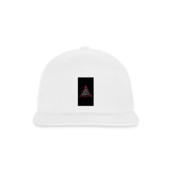Triangular Mystic Mandala - Snapback Baseball Cap - white - Front