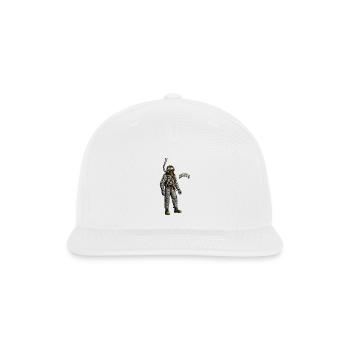 Vintage Diver Wearing a Mark V Diving Helmet URM - Snapback Baseball Cap - white - Front