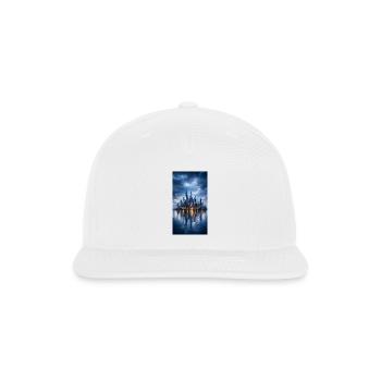 Futuristic Skyline - Snapback Baseball Cap - white - Front
