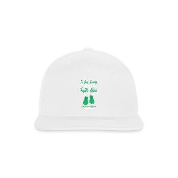 Family Strong: No One Fights Alone - Snapback Baseball Cap - white - Front