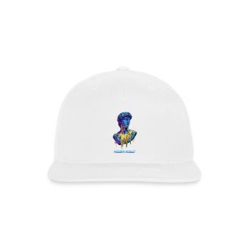 Y2K Cyber Greek Statue Streetwear Graphic - Snapback Baseball Cap - white - Front