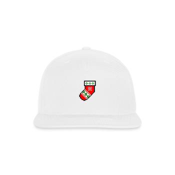 Christmas sock - Snapback Baseball Cap - white - Front