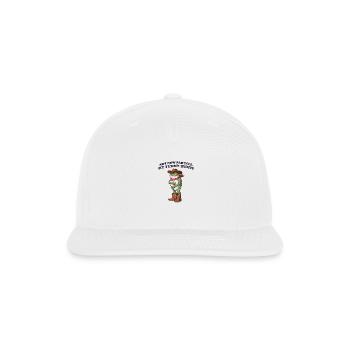Not Now Partner My Tummy Hurts - Snapback Baseball Cap - white - Front