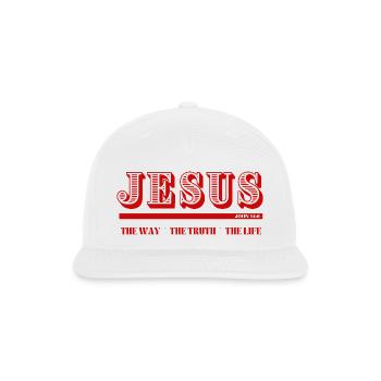 JESUS_-2- - Snapback Baseball Cap - white - Front