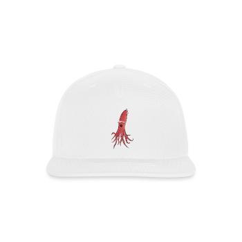 Sea Creatures A Beautiful Squid - Snapback Baseball Cap - white - Front