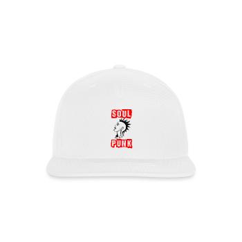 Soul Punk Activist Tshirt - Snapback Baseball Cap - white - Front