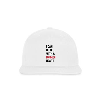 I Can Do It With a Broken Heart - Snapback Baseball Cap - white - Front