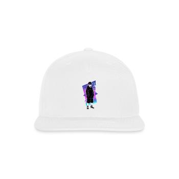 Neon Hoodie Hero: Anime Night - Snapback Baseball Cap - white - Front