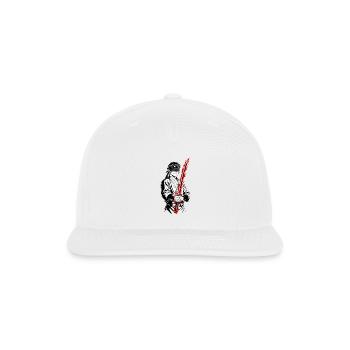 Crimson Bladed Ninja - Snapback Baseball Cap - white - Front