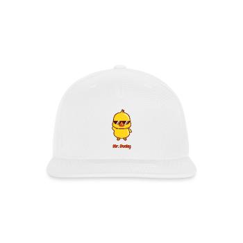 Mr. Ducky  - Snapback Baseball Cap - white - Front