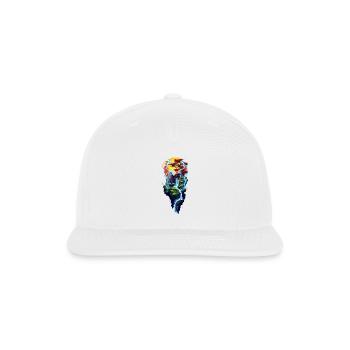 Stormy Floating Island - Snapback Baseball Cap - white - Front