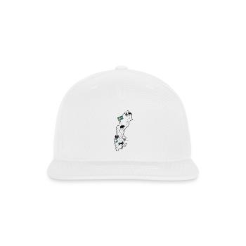 Sweden Map for Scandinavia Holidays - Snapback Baseball Cap - white - Front