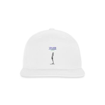 Abstract Noise Wave Illustration - Snapback Baseball Cap - white - Front