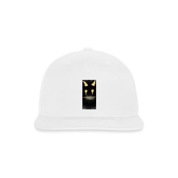 Glowing Grim Smile Halloween Face - Snapback Baseball Cap - white - Front