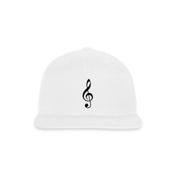G-Clef - Snapback Baseball Cap - white - Front