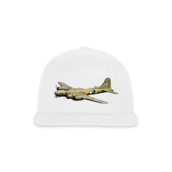 Bomber B-17 Flying Fortress - Snapback Baseball Cap - white - Front
