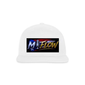 M Flow Mic Puerto Rico Flag - Snapback Baseball Cap - white - Front